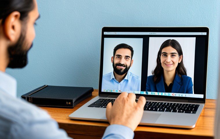 이스라엘 히브리어 학습 프로그램 - A cheerful student studying Hebrew with Duolingo on a tablet, fully clothed, appropriate attire, saf...