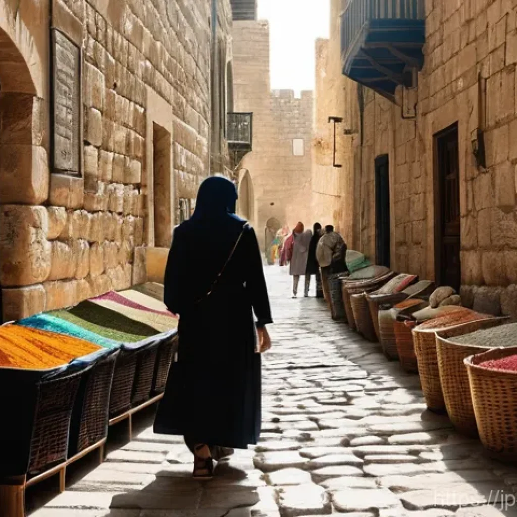 이스라엘의 성지 탐방 투어 - **Prompt 1: "Jerusalem Old City's Timeless Pathways"**
    A vibrant, realistic photograph capturing...