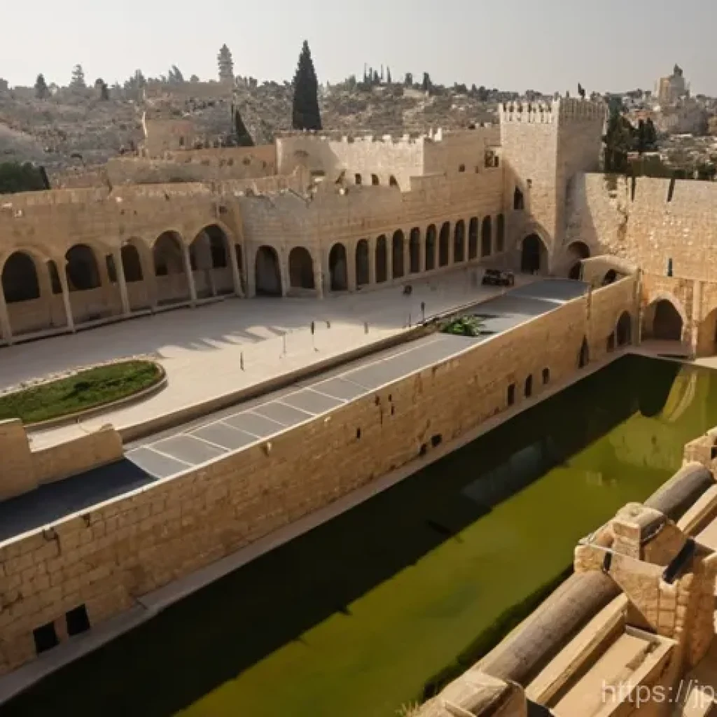 이스라엘 주요 박물관 투어 - **A Scholarly Exploration of Ancient History in Jerusalem:**
    A serene and grand interior view of...