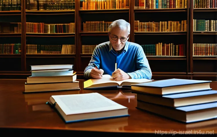 이스라엘에서 찾을 수 있는 서적 주제들 - **Prompt for Hebrew Language Revival:**
    "A vibrant collage scene depicting the miraculous reviva...