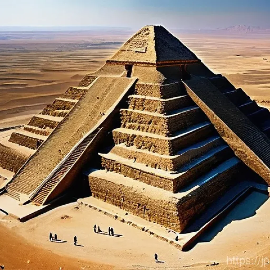이스라엘 고고학의 세계적 중요성 - **Prompt for an ancient pyramid-shaped structure discovery:**
    "A wide-angle, breathtaking view o...