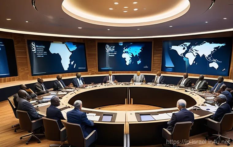 이스라엘과 아프리카 국가와의 외교 - **Prompt 1: A Future of Shared Growth and Diplomacy**
    "A vibrant, high-angle shot capturing a di...