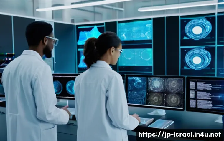 이스라엘의 대학 및 연구 기관 - **Prompt:** "A group of diverse, young adult scientists and researchers, both male and female, are a...