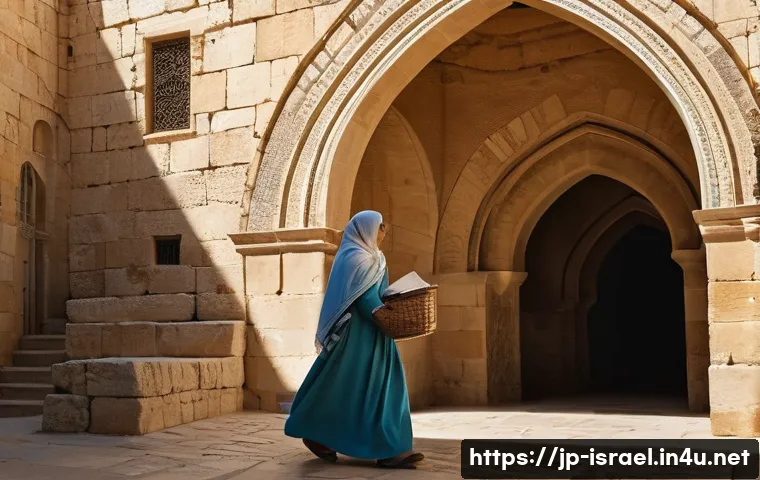 이스라엘 역사와 종교의 관계성 - **Old City Tapestry: A Confluence of Faiths**
    A wide, atmospheric shot of a bustling cobblestone...