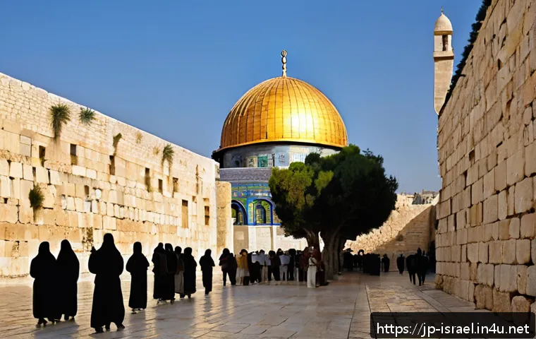 이스라엘 관광객을 위한 지역별 여행 정보 - A serene early morning scene in Jerusalem's Old City, featuring narrow cobblestone alleys bathed in ...