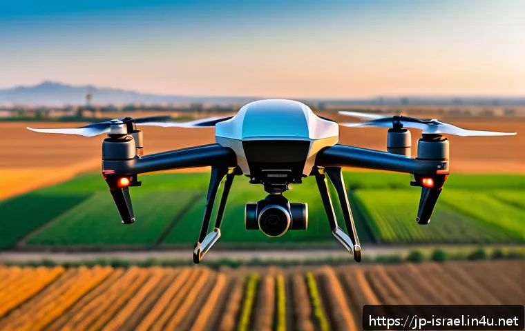 이스라엘 드론 테크의 글로벌 입지 - A sleek Israeli drone equipped with multiple high-precision sensors and a high-resolution camera fly...