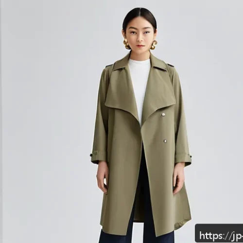 이스라엘에서 유행하는 패션 브랜드 - A sophisticated minimalist spring outfit inspired by Israeli fashion, featuring clean lines and simp...